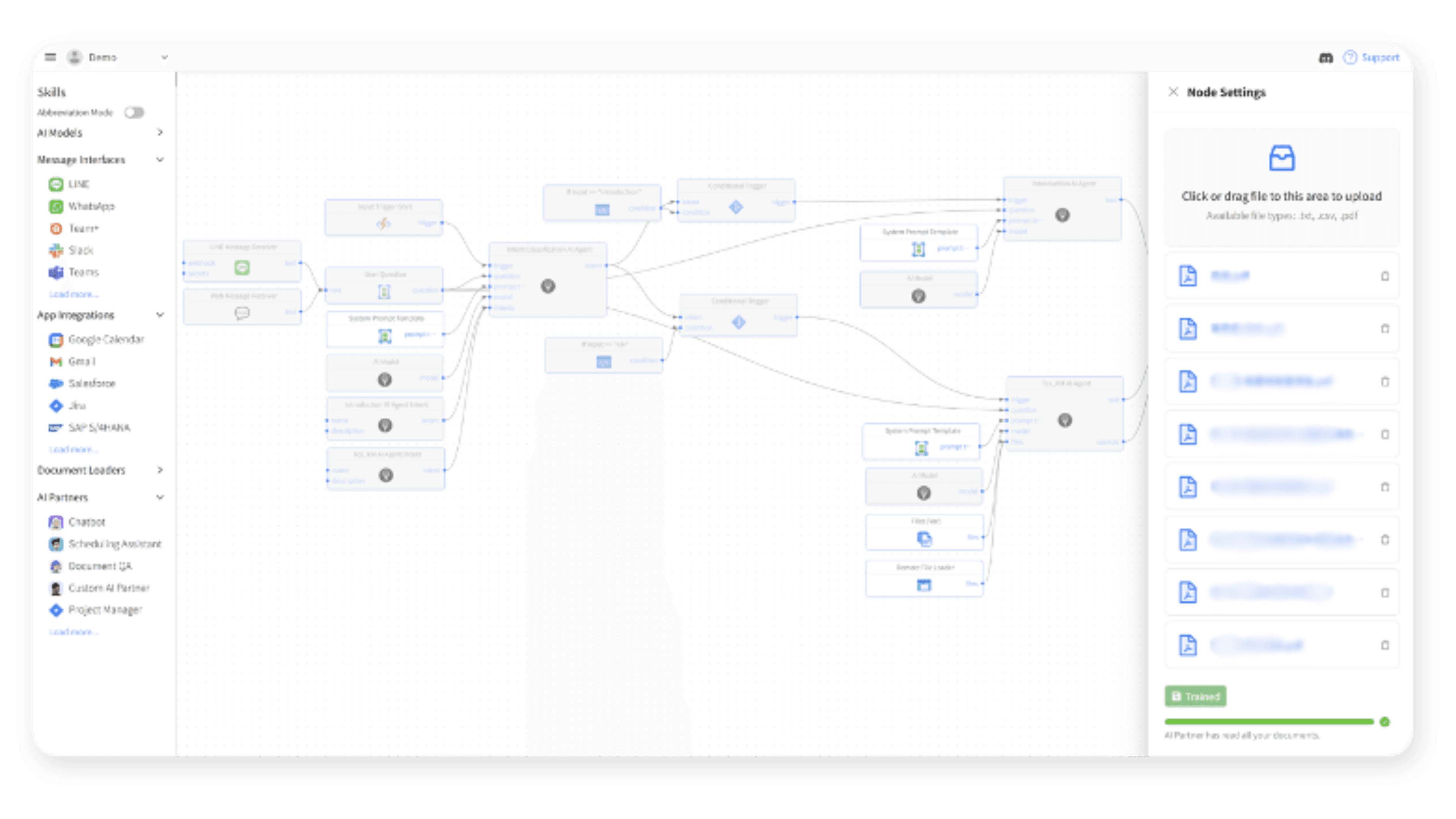 Tricuss AI Agent No-Code Builder